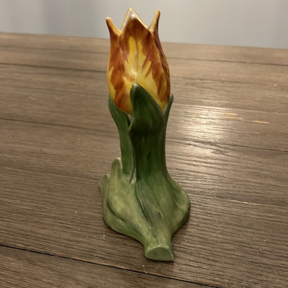 MCM tulip form vase unbranded artist signed - Picture 2 of 8